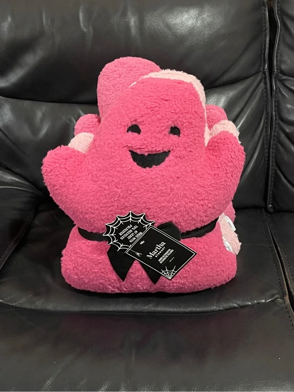 Halloween Martha Stewart Pink Ghost Pillows (3)